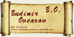 Budimir Ovčarov vizit kartica